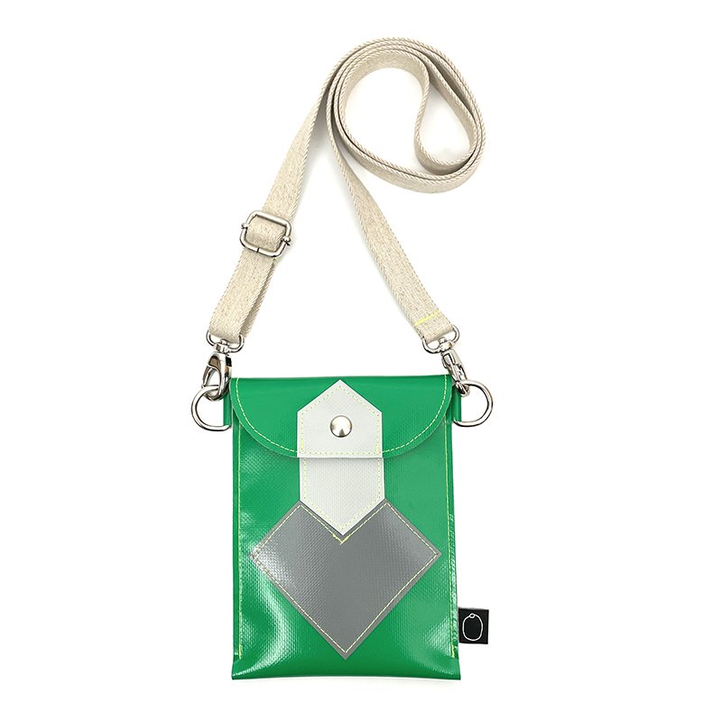 Telefoon tasje Lies vintage groen+