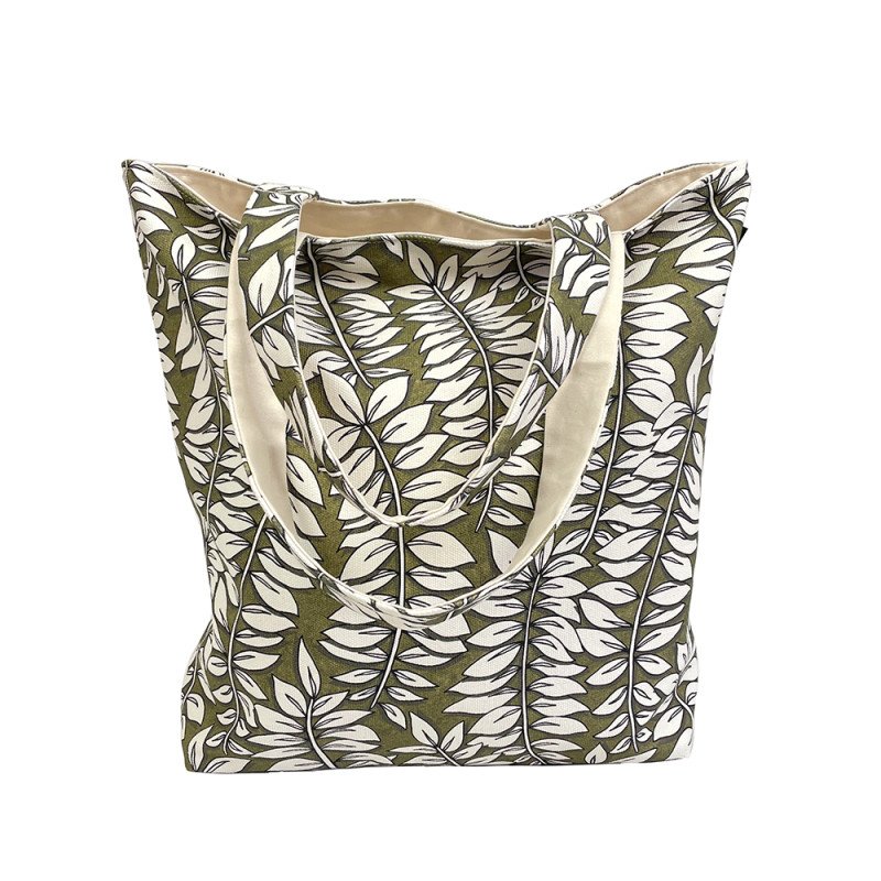canvas tas bladeren