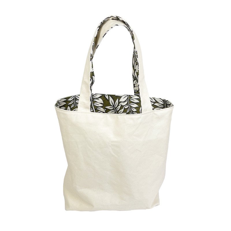 canvas tas bladeren