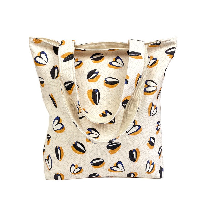 canvas tas mosselen