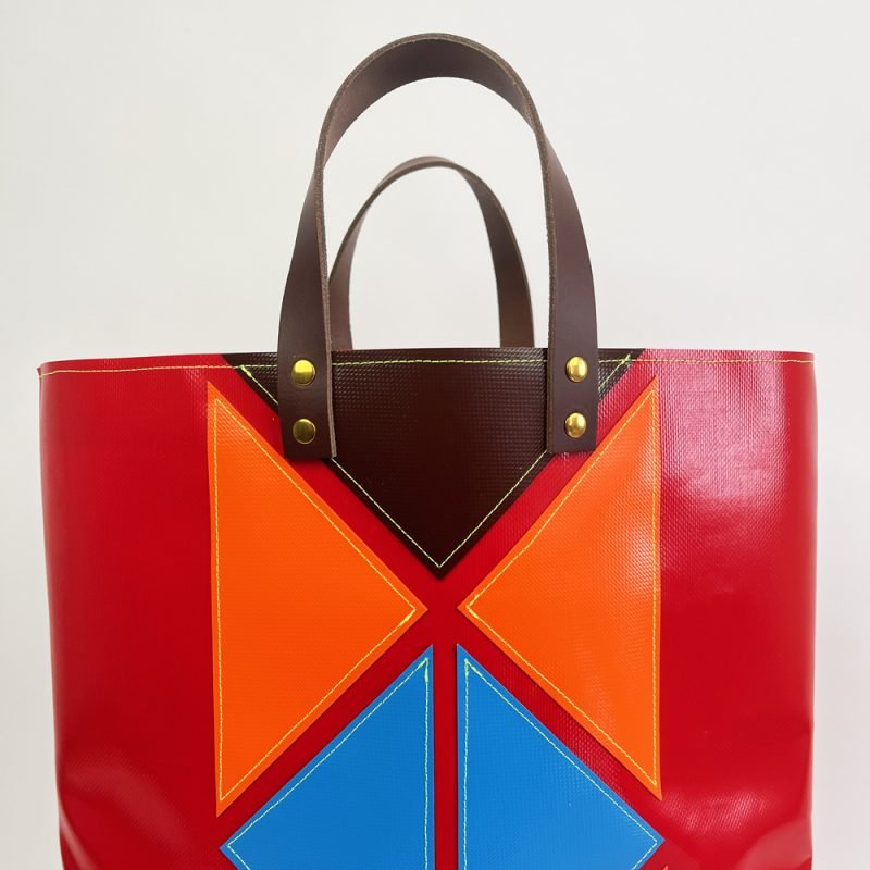 shopper geometrisch rood
