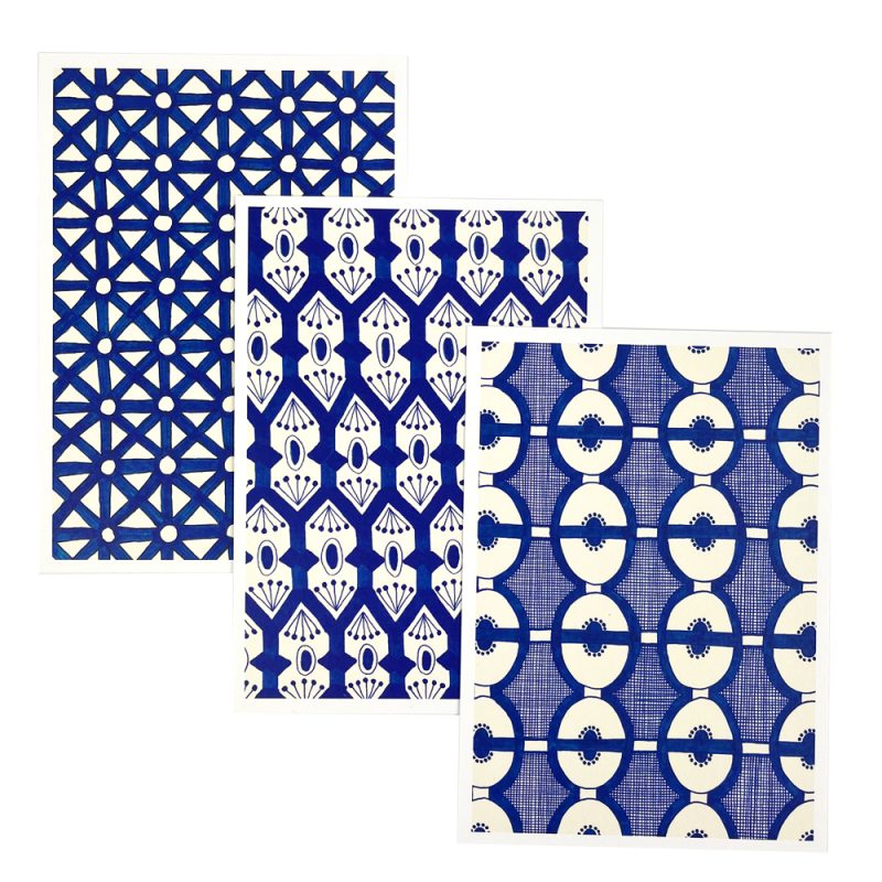 postkaarten set blue